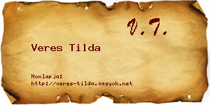 Veres Tilda névjegykártya
